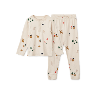 Wilhelm Printed Pyjamas Set Holiday / Sandy