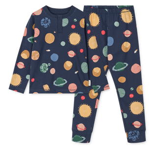 Wilhelm Printed Pyjamas Set Universe / Classic navy