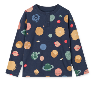 Wilhelm Printed Pyjamas Set Universe / Classic navy