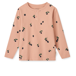 Wilhelm Printed Pyjamas Set Mini Berry / Pale tuscany