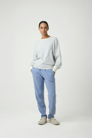 MAELA BLUE/IVORY STRIPE