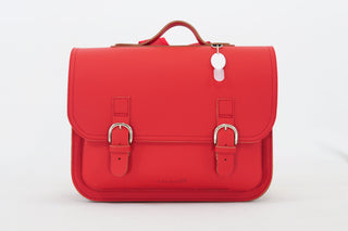 Boekentas klassiek Cherry red