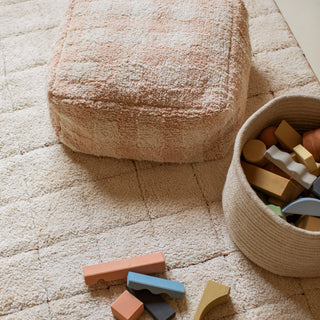 Pouf Vichy Rose