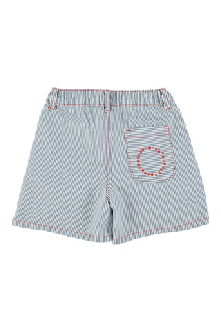boy shorts | ecru w/ indigo stripes