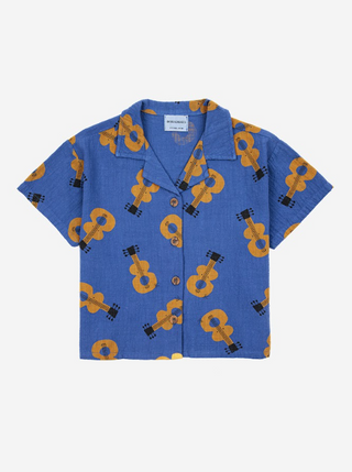 Acoustic Guitar all over woven shirt