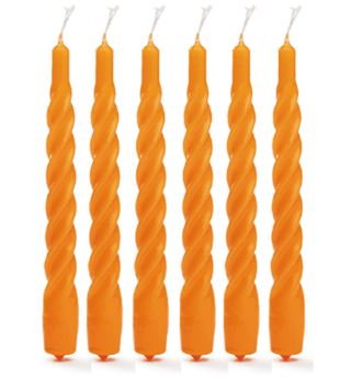 Twisted Candle Orange