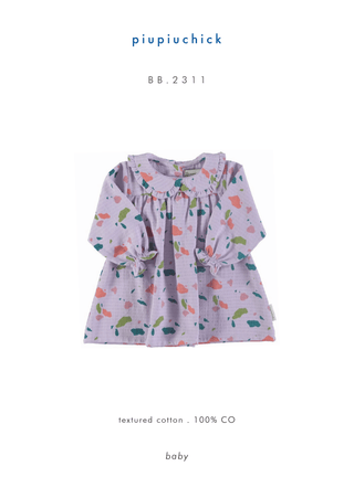 Baby dress Lilac geometric allover