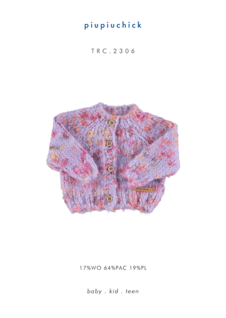 Knitted cardigan Multicolor lilac