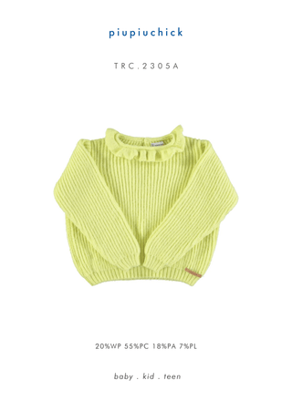 Knitted sweater Lime