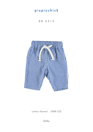 Baby trousers blue little checkered