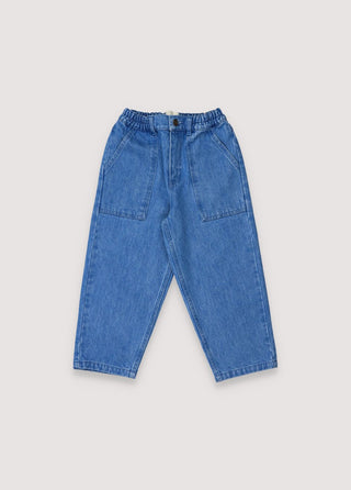 Woodland Denim Pant Patch Blue Denim