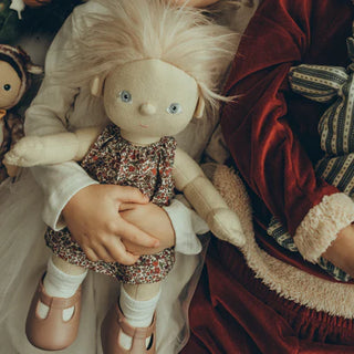 DINKUM DOLL UNA DRESS HOLIDAY SET - SWEETPIE & GARLAND