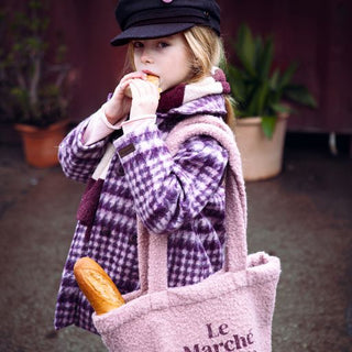 Eggplant coat