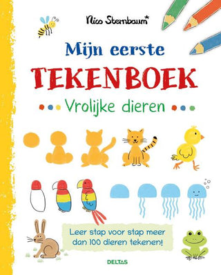 Mijn eerste tekenboek Vrolijke dieren (vanaf 4 jaar)