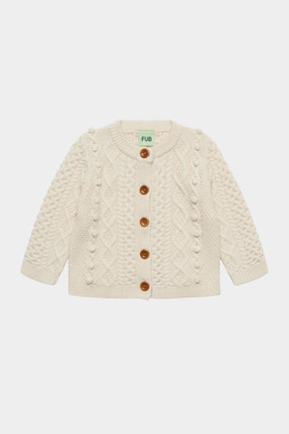 Baby Aran Cardigan ecru