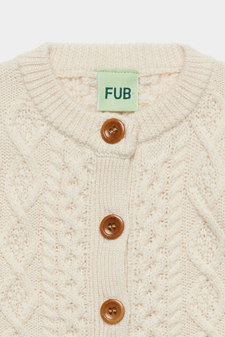 Baby Aran Cardigan ecru