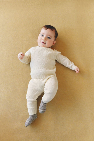 Baby Harlekin Pants ecru