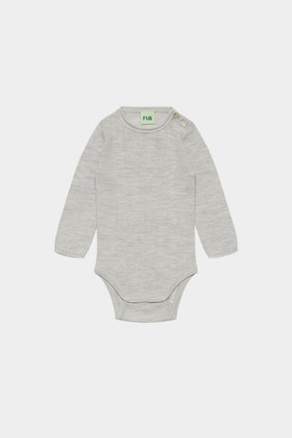 Baby Rib Body light grey melange