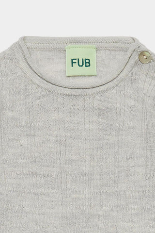 Baby Rib Body light grey melange