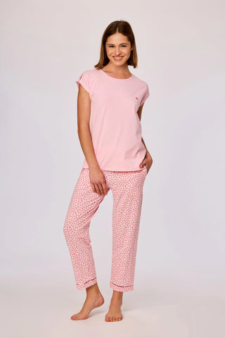 Meisjes-Dames pyjama lichtroze
