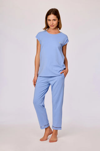 Meisjes-Dames pyjama blauw