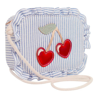 Striped cherry bag BLUE