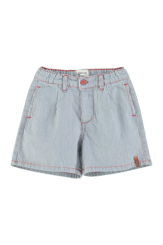 boy shorts | ecru w/ indigo stripes