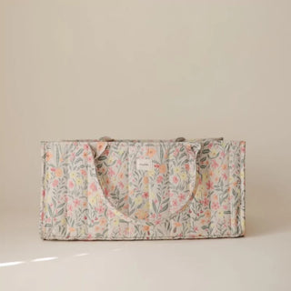 DIAPER CADDY - pastel blooms