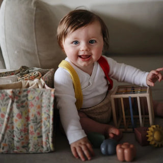 DIAPER CADDY - pastel blooms