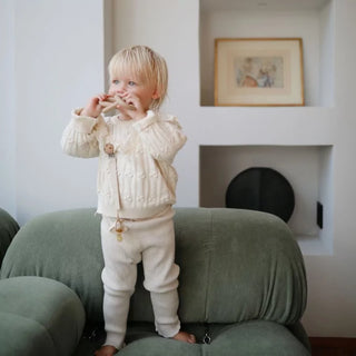 PACIFIER CLIP LINNEN - 2 PACK - Olive/Shifting sand