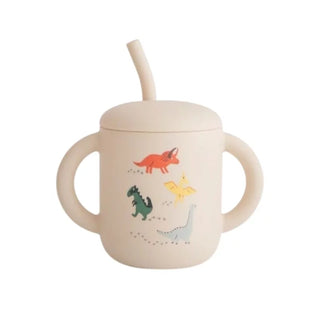 TRAINING CUP + STRAW dino