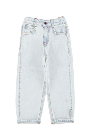 unisex trousers | washed light blue denim ss26