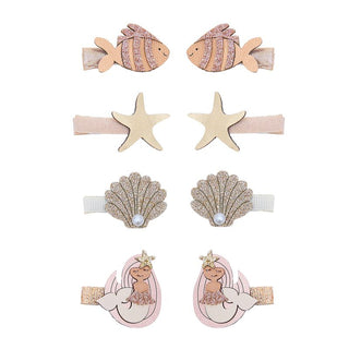 Mermaid mini clips METALLIC
