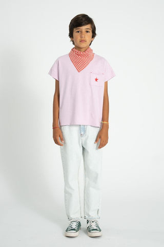 t'shirt | lilac w/ "A" print