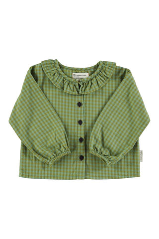 Blouse Green checkered