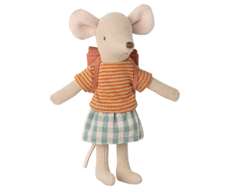 Tricycle mouse, Big sister with bag - old rose