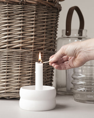 Bolmen - Mini White candlestick