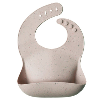 Silicone bib - Shifting sand terrazzo