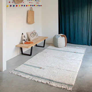 Washable Rug Lanes Vintage Blue M