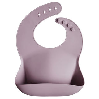 SILICONE BIB - Pale Mauve