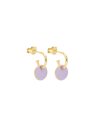 pair of Taïs hoops lila