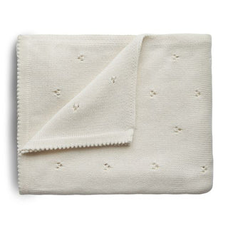 BLANKET pointelle ivory