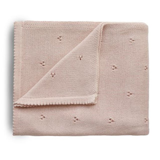 BLANKET pointelle blush